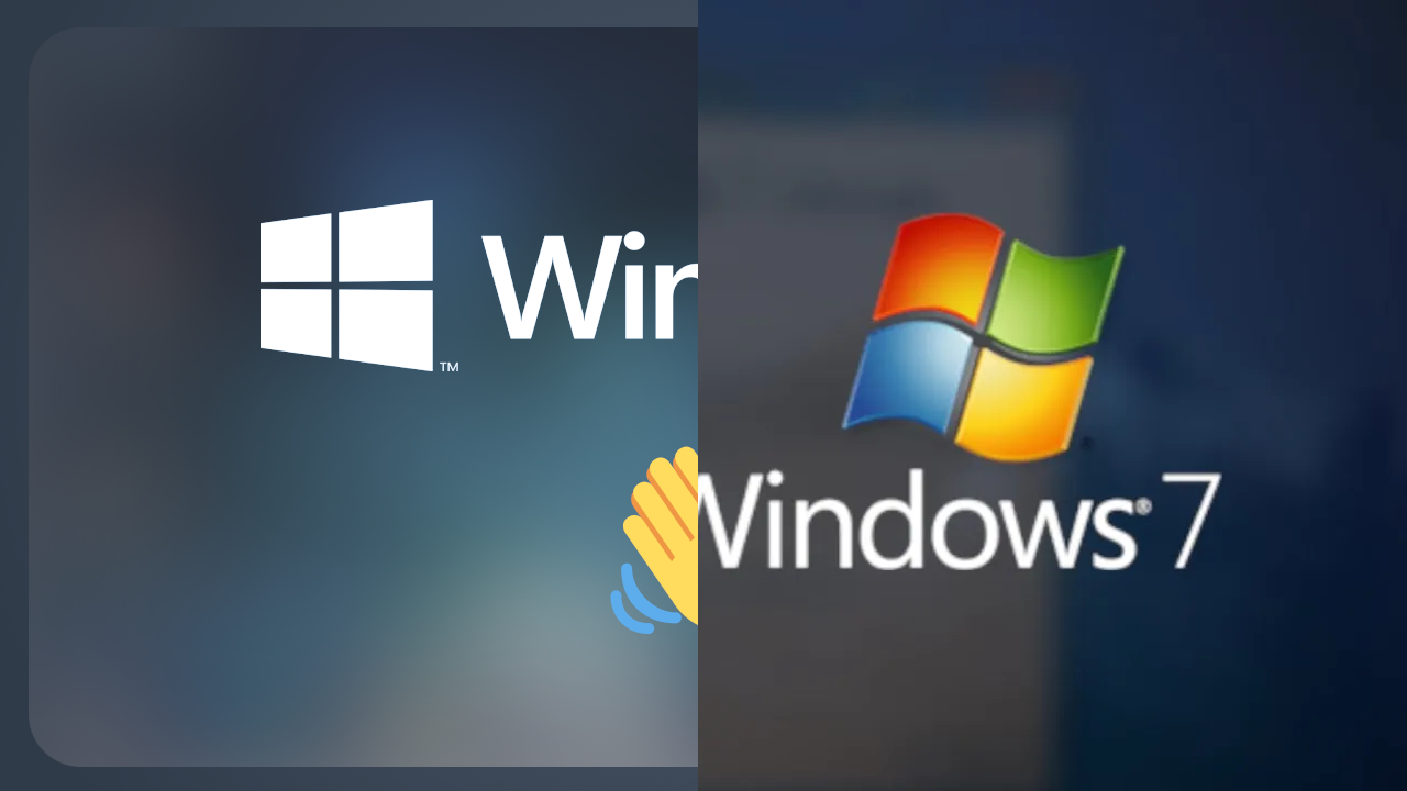 The thumbnail for Goodbye Windows 7 in the left and the thumbnail for Goodbye Windows 8.1 in the right.